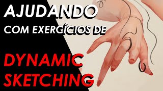 Review dos EXERCÍCIOS de DYNAMIC SKETCH do CHAT  DanKendi [upl. by Calli322]