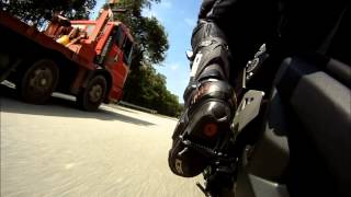 ZX10r sportbike fast downshifting w throttle blip  revmatch Part1 [upl. by Elboa]