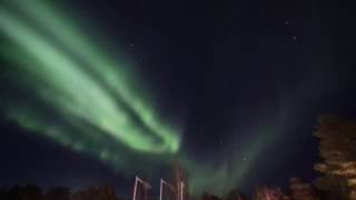 Brandon Lodge Lulea Sweden New Years Eve Aurora [upl. by Cristiano]