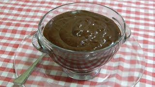 Receta de crema de chocolate para rellenar tartas y pasteles crema pastelera de cacao [upl. by Dyrraj]