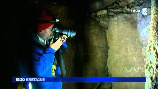 Des peintures du néolithique découvertes dans un cairn France 3 Bretagne [upl. by Pisano]