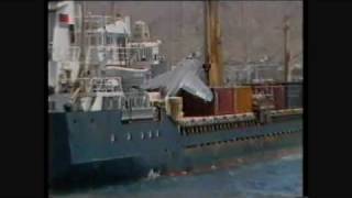 Emergency Landing on Cargo Ship by Sea Harrier [upl. by Ricoriki]