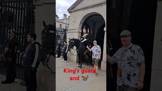 Kings guard and 🐎 tourist royalkingsguards royalhorseguard horse travelattire [upl. by Kcirttap282]