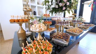 Wedding Appetizer Buffet Table  002  The Best wedding buffet table decorating ideas [upl. by Fidel12]