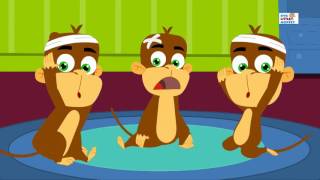 Five little monkeys  nursery rhymes  kids songs  baby videos [upl. by Nuahsor504]