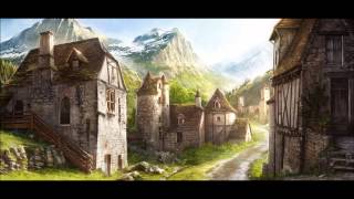 Ambient MedievalFantasy Town Sounds Put on Loop [upl. by Akilam959]