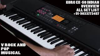 KORG EK50 IN DEPTH ALL TONES SETLIST OVERVIEW [upl. by Ashleigh26]