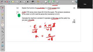 ELECTROTECHNOLOGY N3 AUGUST 2023 QUESTION 3 [upl. by Manny]