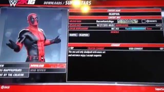 WWE2K16 How To Download Characters [upl. by Roselia]