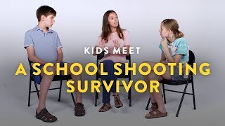 Kids Meet a School Shooting Survivor  Kids Meet  HiHo Kids [upl. by Haidebej]