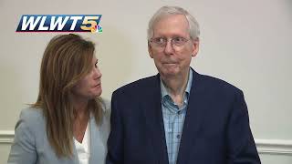 Mitch McConnell freezes for 2nd time in weeks  this time in Kentucky [upl. by Nonnahsal]