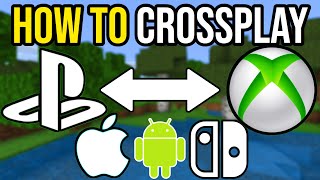 How To Crossplay In Minecraft 2024 PS45 Xbox MCPE Switch amp PC [upl. by Eisor986]