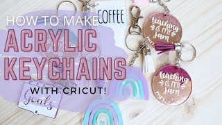 How to Make Acrylic Keychains with Cricut [upl. by Huxley]