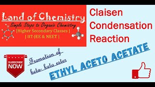 Claisen Condensation Reaction  Ethyl Acetoacetate Synthesis  Organic Chemistry  Class 12 [upl. by Iasi]