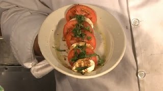 Mozzarella Caprese Salad With Olive Oil amp Balsamic Vinegar  Cooking Italian Style [upl. by Ikram]