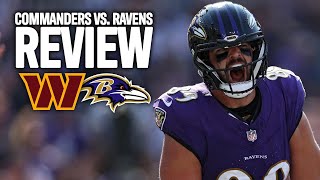 Commanders vs Ravens Week 6 Game Review  PFF [upl. by Weintrob]