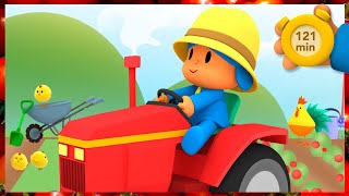 🚜 POCOYO amp NINA EPISODIOS  Los Tractores de la granja 121 min CARICATURAS y DIBUJOS ANIMADOS [upl. by Cimah]