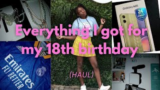 Everything I got for my 18th birthday HAUL [upl. by Ramburt]