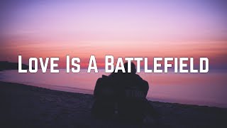 Pat Benatar  Love Is A Battlefield Lyrics [upl. by Nylad71]