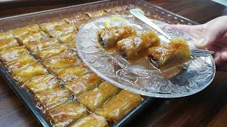 Baklava with Chocolate  and ready crusts melt in the mouth 😋 [upl. by Mignon]