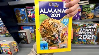 NATIONAL GEOGRAPHIC KIDS ALMANAC 2021 BOOK CLOSE UP AND INSIDE LOOK [upl. by Oira818]