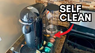 Nespresso Vertuo Plus Self Clean Instructions [upl. by Hcaz]