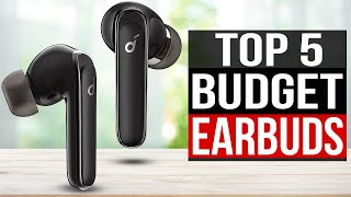 TOP 5 Best Budget Earbuds 2024 [upl. by Esnahc]