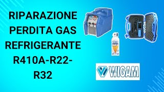 RIPARAZIONE PERDITA GAS REFRIGERANTE R410AR22R32 [upl. by Maxim697]