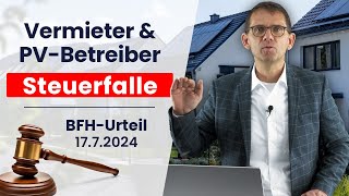 Verkauf von Wärme und Strom an Mieter  Vermieter Heizung Photovoltaik  BFHUrteil vs Finanzamt [upl. by Francesco200]