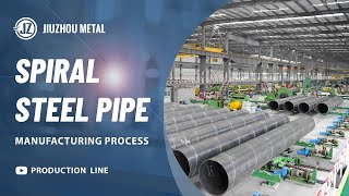 Spiral Steel Pipe Manufacturing ProcessJiuzhou Metal [upl. by Elledoj]