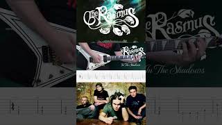 In The Shadows  The Rasmus Cover  Guitar Tab  Tutorial by ManP [upl. by Leidba936]