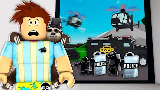 Brookhaven SWAT Raided Me I Went To Jail Roblox [upl. by Ppik]