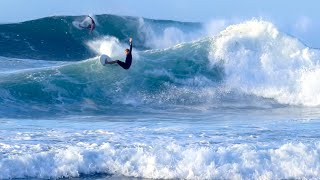 Big Wednesday Haleiwa North Shore Hawaii  Sunset Time 111324  Heavy Big Waves Surfing [upl. by Adara]