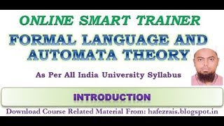 Introduction to Automata theory  Topics of Automata theory  TOC Syllabus [upl. by Grochow]