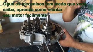 Montagem Completa do motor Titan 150 Honda fan150 e start 150 [upl. by Reace]