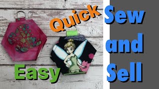 Make 4 SALE Easy in 10 minutes Beginner friendly DISNEY PIN SWAP Jewelry Holder Keyring Small SCRAPS [upl. by Fadas]