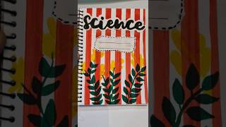 Cover page idea for school projects Science youtubeshorts shorts ArtBuzz [upl. by Sivrup]