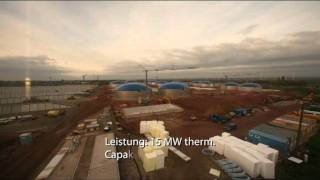 Biogas plant time lapse of building one of the biggest biogas parks in the world [upl. by Llebpmac]