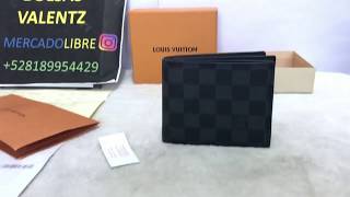 LV Amerigo Wallet Damier Graphite Unboxing Review [upl. by Llenod]