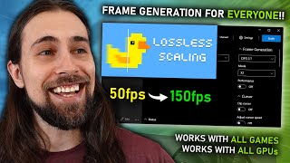 Frame Generation for EVERYONE Lossless Scaling is MUCH better than I thought [upl. by Ennazor]