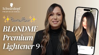 BLONDME Premium Lightener 9 Review from PaintedHairofficial  Schwarzkopf Professional USA [upl. by Cain]