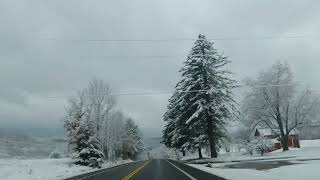 Snowy Winter drive from Walton NY to Masonville NY [upl. by Zednanreh]