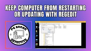 How to Keep Computer From Restarting or Updating With Regedit [upl. by Elsy]