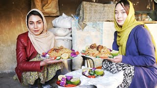 How people live in Afghanistan village  Kabuli paluo  Afghanistan village life [upl. by Kinata]