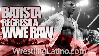 Batista regresó a WWE RAW 20 de Enero 2014  Batista Returns to WWE RAW January 20 2014 [upl. by Manson]