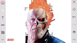 Ghost Rider  Thanos  Fusion Art  Marvel Superheroes Fan Art [upl. by Alduino]