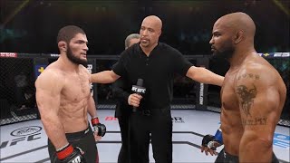 Khabib Nurmagomedov vs Yoel Romero EA sports UFC 4 [upl. by Wrightson710]