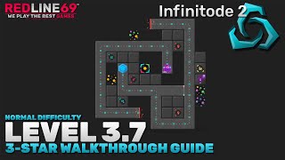 Infinitode 2  Level 37  Normal Difficulty  3Star Guide  Redline69 Games [upl. by Ahsimrac85]