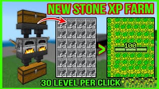 How to Build the Ultimate Stone XP Farm in Minecraft Bedrock 120  30 Level PER Click [upl. by Adall]