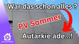 Kurzer Sommer für unsere PV Anlage Wenig Autarkie – Erfahrungen und Tipps für nachhaltige Energie [upl. by Mamoun]